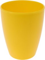 1x drinkbekers kunststof 340 ml geel - Limonade bekers - Campingservies/picknickservies