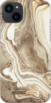 iDeal of Sweden hoesje voor iPhone 14 Plus - Backcover - Fashion Case - Golden Sand Marble