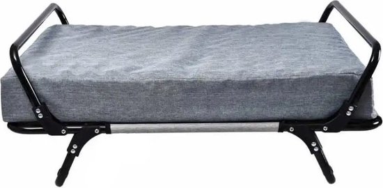 Foto: Topmast comfort hondenstretcher 82 x 60 cm grijs hondenbed honden ligbed stretcher opvouwbaar