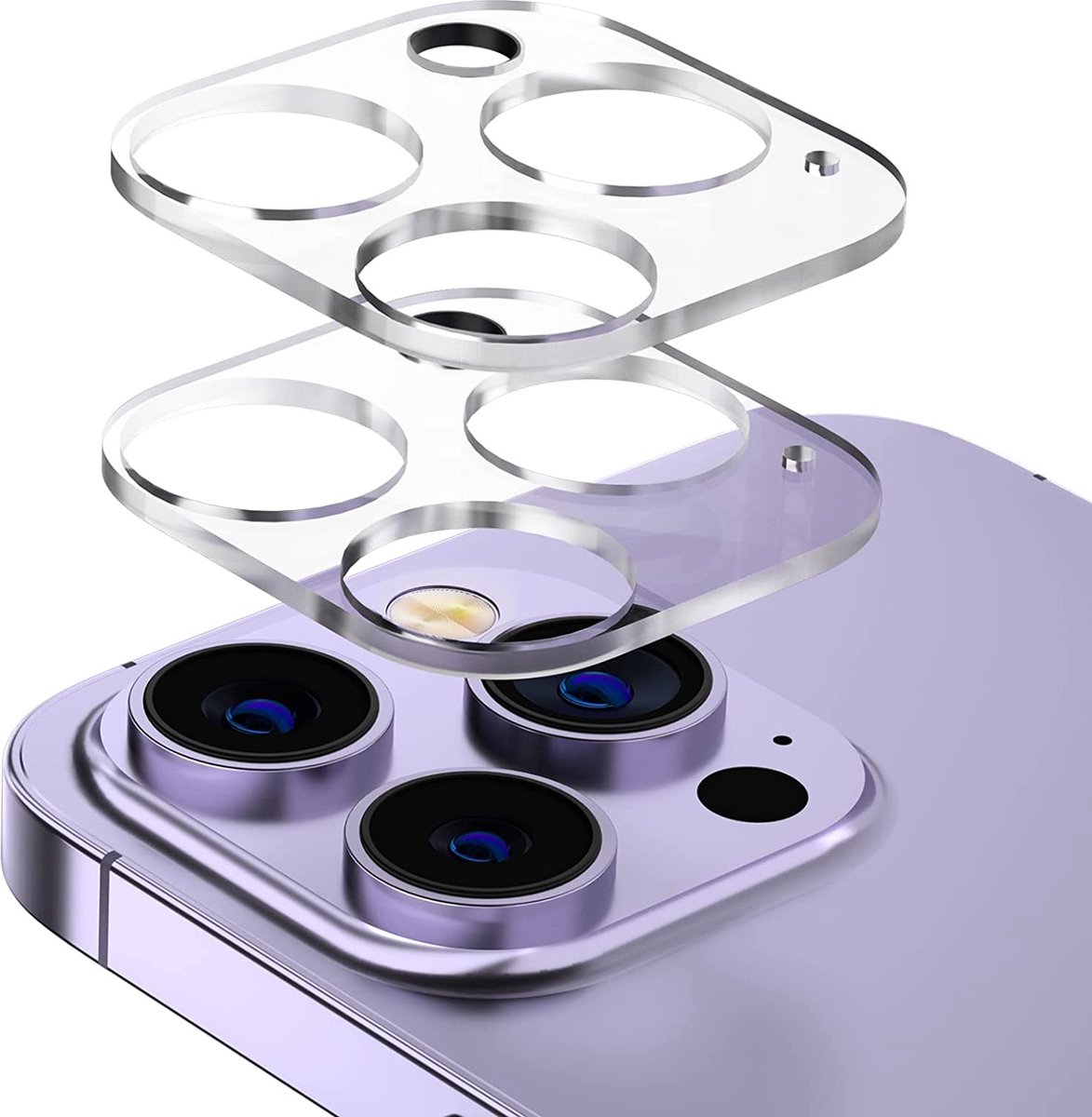 Camera Lens Protector - 2 Stuks - Geschikt voor iPhone 14 Pro