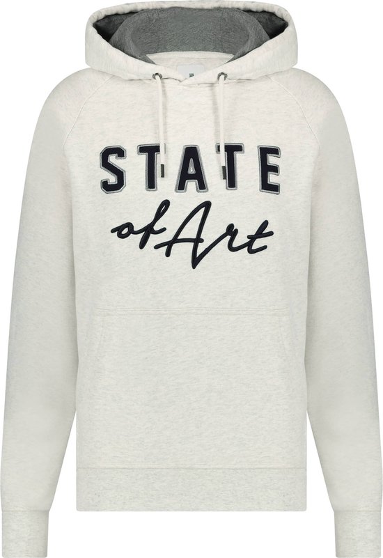 State of Art - Hoodie Logo Greige - Heren - Maat M - Regular-fit