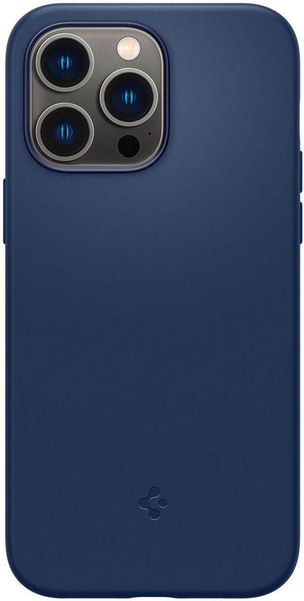 Spigen Silicone Fit Dun MagSafe Hoesje Geschikt voor Apple iPhone 14 Pro Blauw