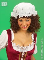 WIDMANN - Witte middeleeuwse muts voor volwassenen - Hoeden > Tooien