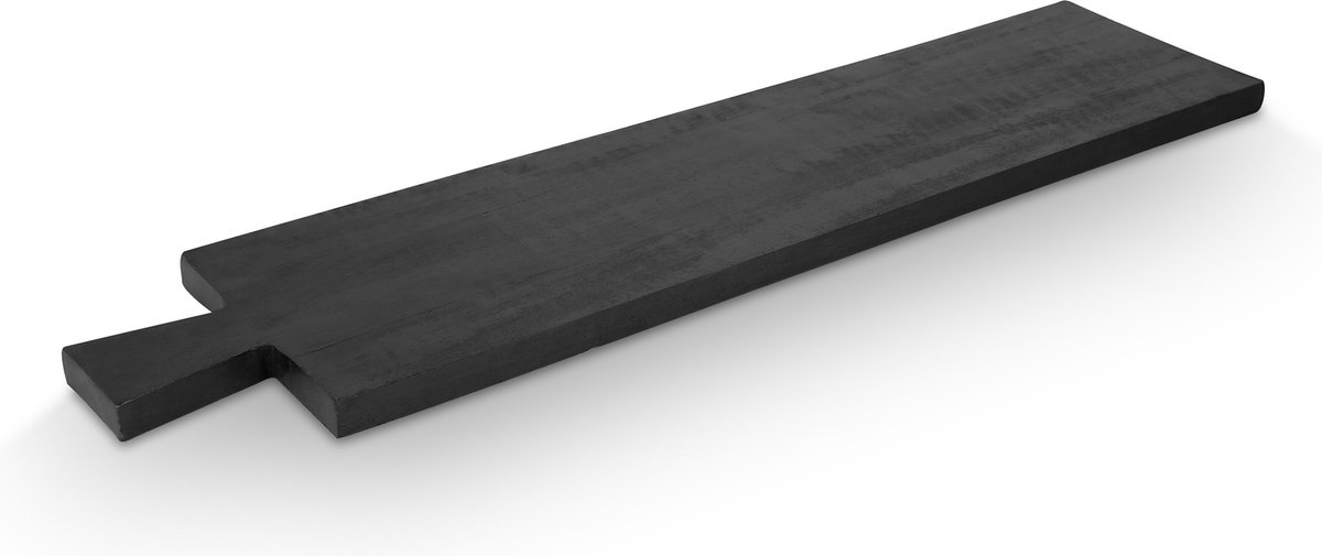 Basic - Dienblad - Zwart - Hout - 62,5x15x1,5cm
