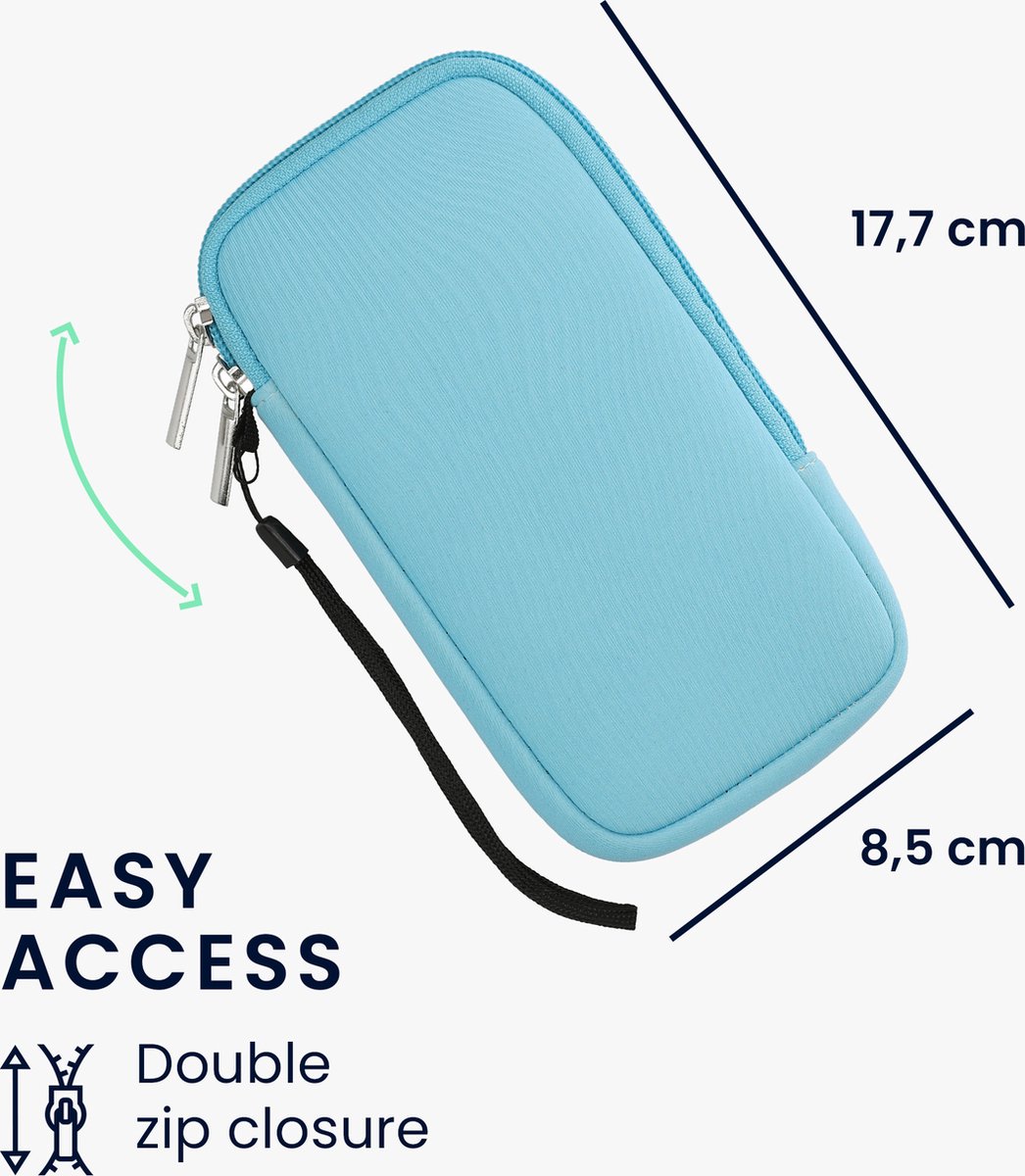 Housse Néoprène Universelle Pour Smartphone XXL (jusqu'à 7") - 17,7 X 8,5 Cm, Fermeture éclair