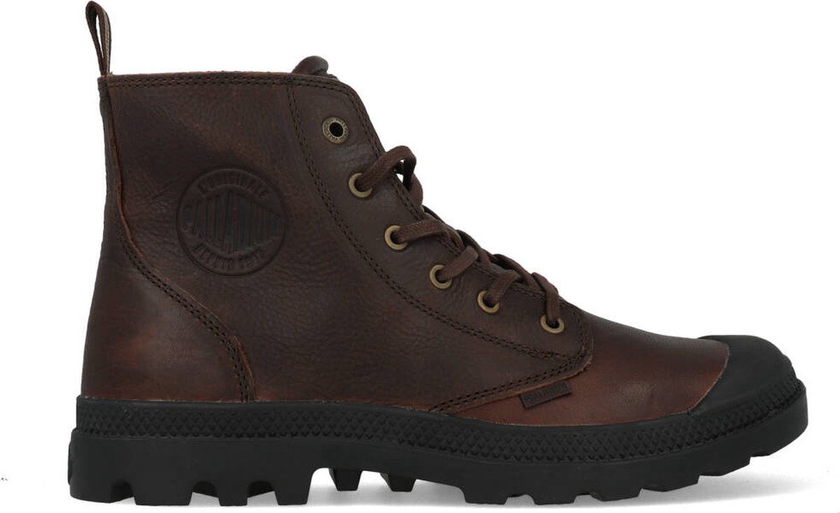 Palladium 76888-248-M Pampa Zip Leather Ess Herenlaarzen Bison Bruin