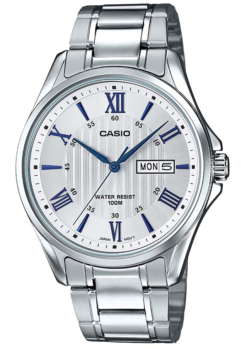 Casio Casio Collection MTP-1384D-7A2VEF Horloge - Staal - Zilverkleurig - Ø 39 mm