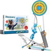 Discovery Kids Bullseye Boogschietset met led lamp om te richten - inclusief 4 pijlen en 1 boog - pijlkoker met riem - 1 boog voor kinderen