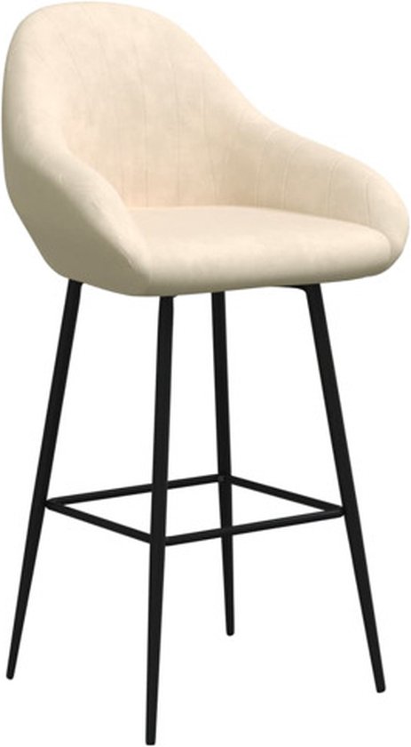 vidaXL - Hoofdborden - 2 - st - 90x7x78/88 - cm - stof - crèmekleurig
