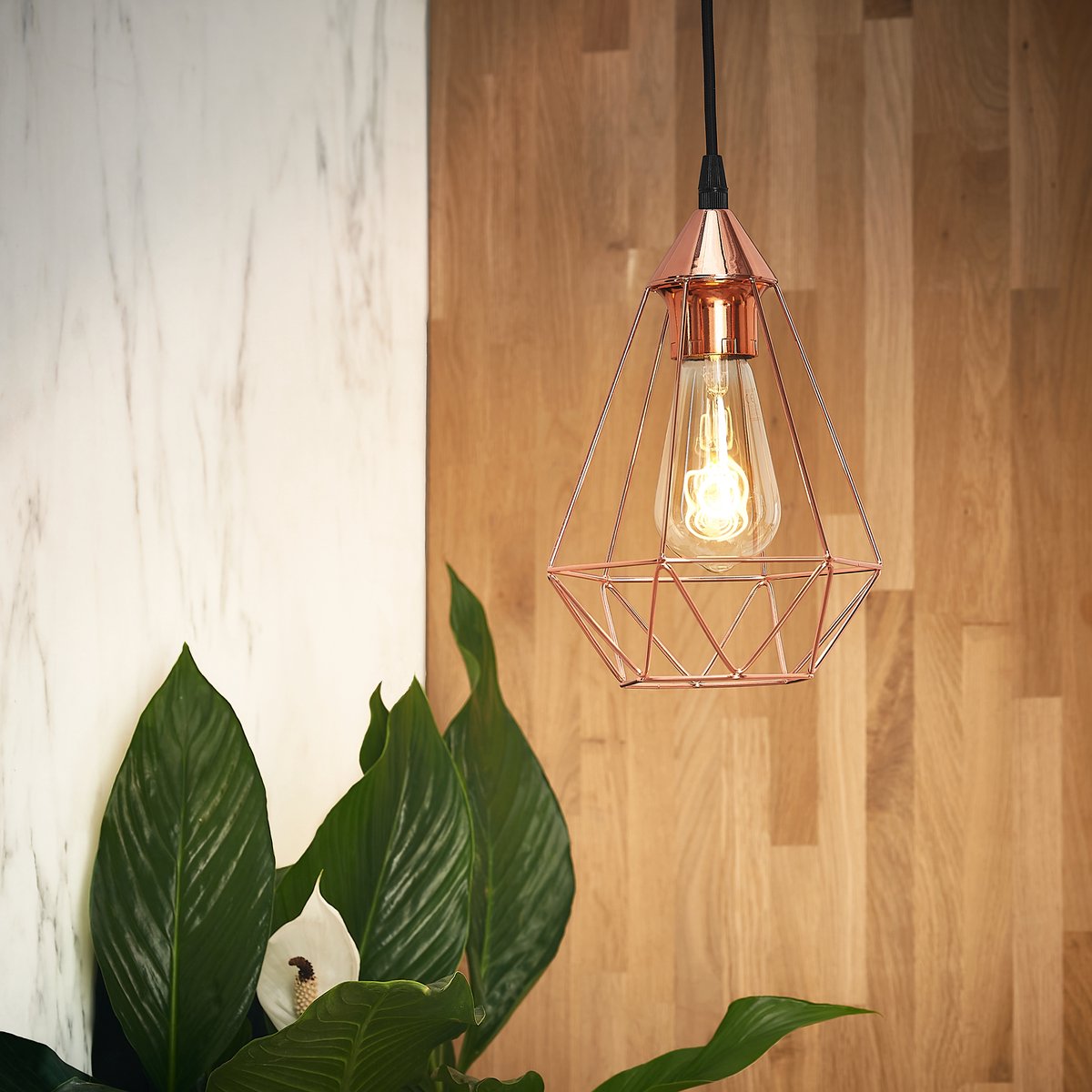 BYRON koperen hanglamp E27 INSPIRE