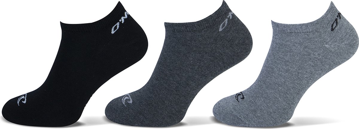 O’Neill 6-Pack Sportieve Sneakersokken Katoen met Logo Heren Dames – 730003 Antraciet