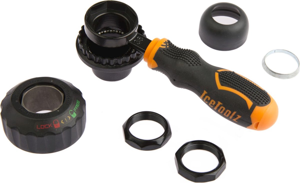 IceToolz Balhoofdmoersleutel - 32/36 mm - Voor Shimano - Duurzaam - Fietsonderhoud