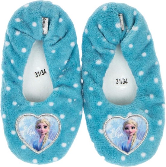 Leomil Frozen pantoffels voor meisjes, ballerina's voor kinderen, ideaal voor thuis en op de kleuterschool, Blauw 553