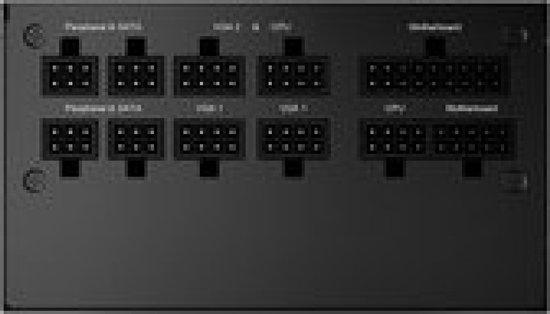 SPYCO Typhoon PS-551, PSU Gaming 550W, 80 Plus brons, niet modulair, geluidsarm, ATX-voeding, Super Silent-ventilator, Teapo condensatoren, compact formaat, 5 jaar garantie
