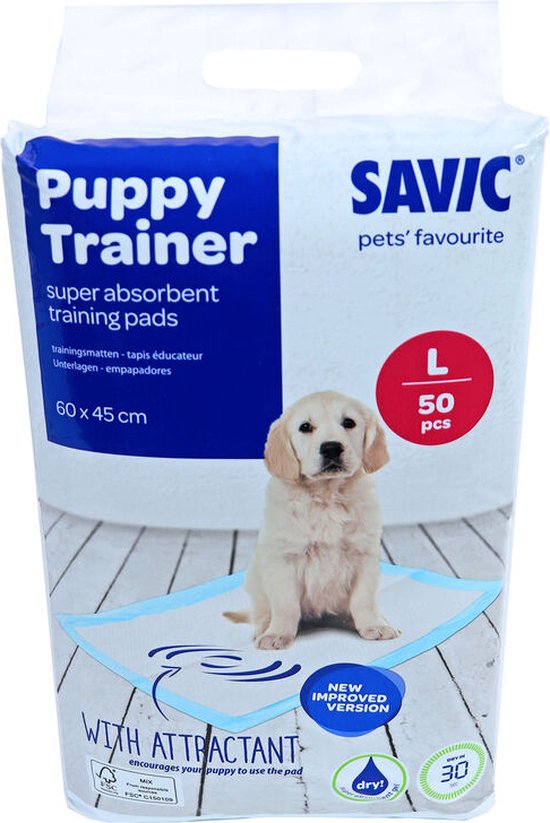 Savic Puppy Trainer Large Pads - 50 stuks | bol.com