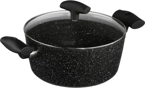 5five Gietaluminium Pan met Deksel - 24 cm, Zilver