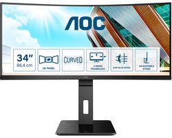 AOC CU34P2A - QHD Curved Ultrawide Monitor - 34 Inch