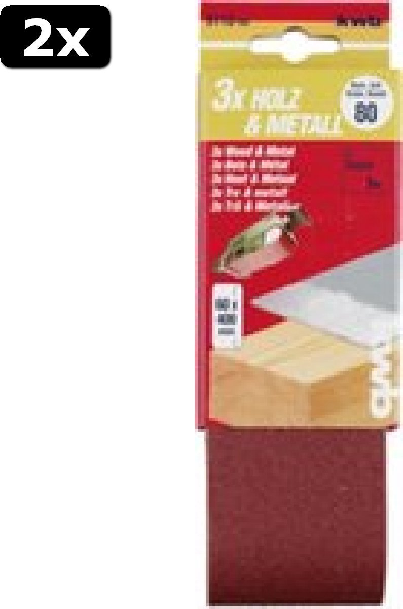 2x schuurband 60 x 400 mm k150 bol