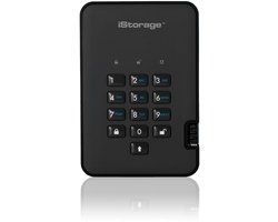 iStorage diskAshur 2 - externe harde schijf - 1000 GB - Cijfercode - Zwart