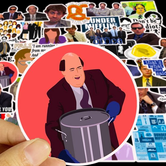 The Office Stickers - Michael Scott - set 50 stuks - Laptop Stickers - Stickervellen - van Theo