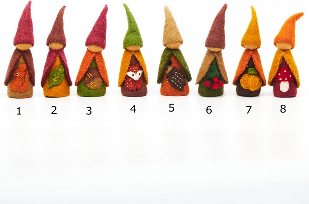 Bospoppetje vilt 14cm-NR 3