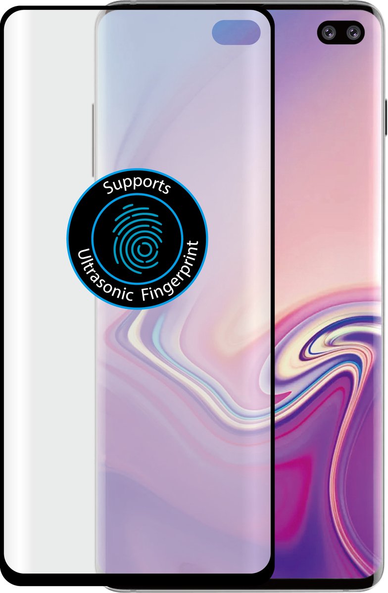 Azuri duo screenprotector curved - Voor Samsung Galaxy S10 Plus