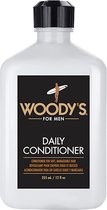 Woody's for Men Daily Conditioner 355 ml - Houdt het haar zacht en glad - Laat een verkoelende tinteling achter