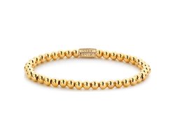 Rebel & Rose - Armband - Stones Only Yellow Gold Only - 4mm- RR-40038-G-M - 17.5 cm