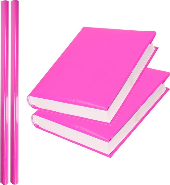 Isaac Haan zonlicht 5x Rollen Kaftpapier schoolboeken roze 2 meter | bol.com
