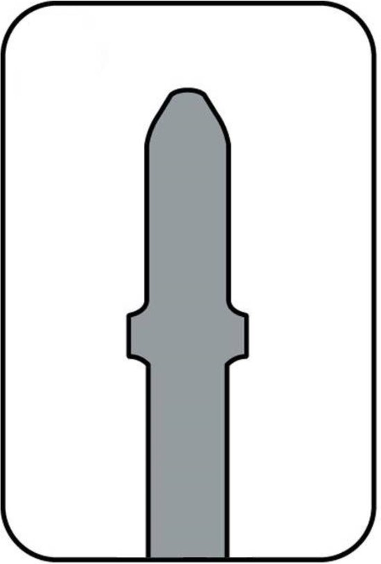 Grijze illustratie van een decoupeerzaagblad.