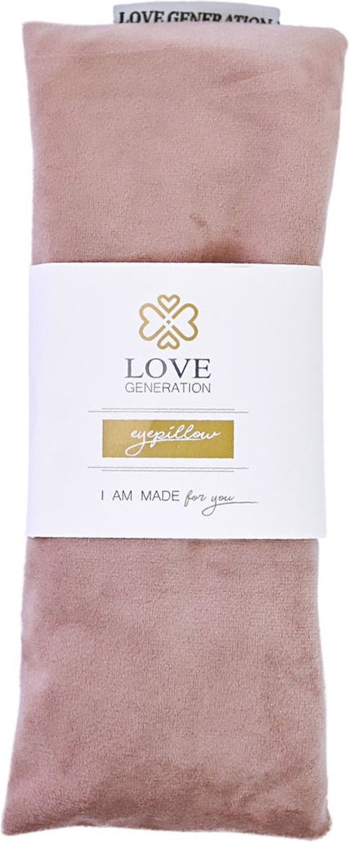 Love Generation - Fluwelen Oogkussen - Pale Pink