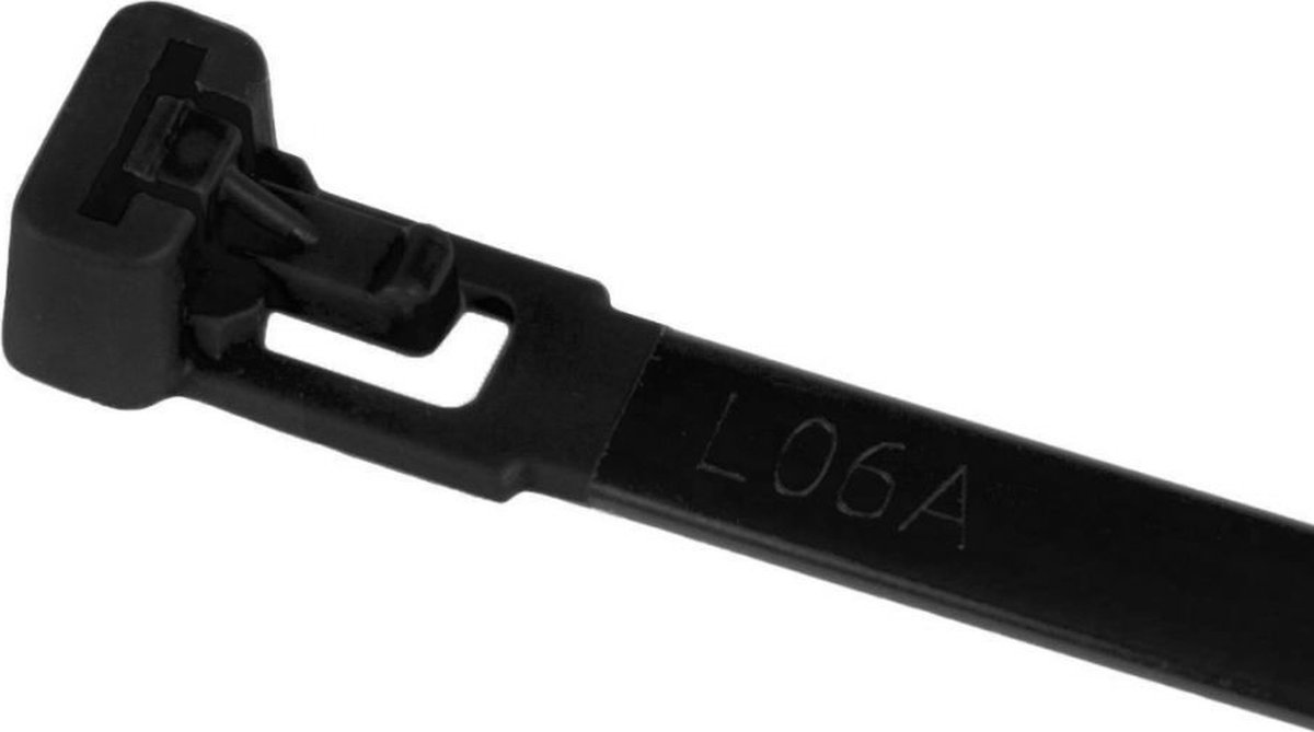 TD47 Hersluitbare Kabelbinders 7,6 x 100 mm Zwart