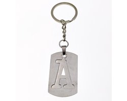 Sleutelhanger Dogtag Met Letter - A