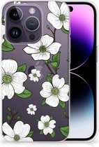 Trendy Telefoonhoesjes Geschikt voor iPhone 14 Pro Smartphone hoesje Dogwood Flowers