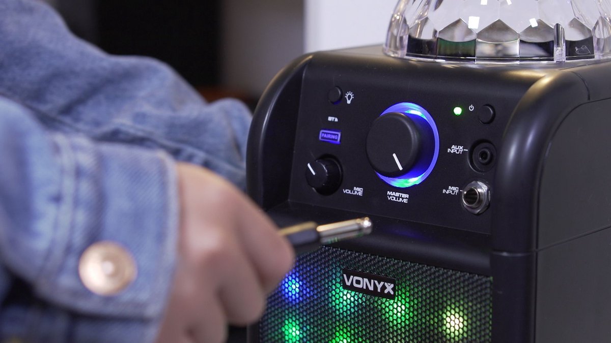 Vonyx SBS50B-PLUS système karaoké avec effets lumineux