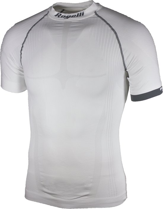 Rogelli Compression Ondershirt - Korte Mouwen - Heren - Wit - Maat M