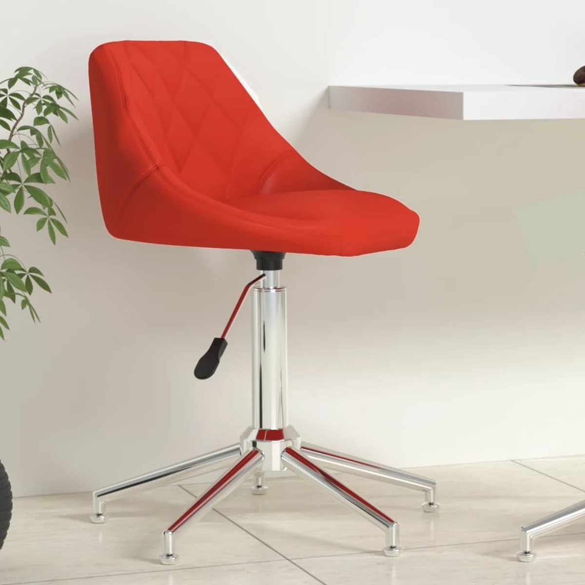 Prolenta Premium - Kantoorstoel draaibaar kunstleer rood