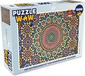 Puzzel Een bovenaanzicht van Marokkaans mozaïek - Legpuzzel - Puzzel 1000 stukjes volwassenen