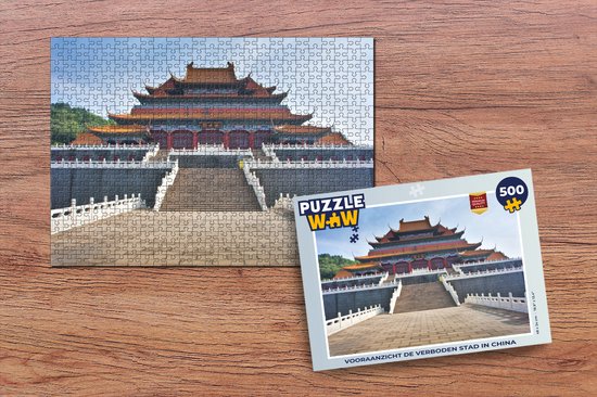 Puzzel Vooraanzicht de Verboden Stad in China - Legpuzzel - Puzzel 500  stukjes | bol.com