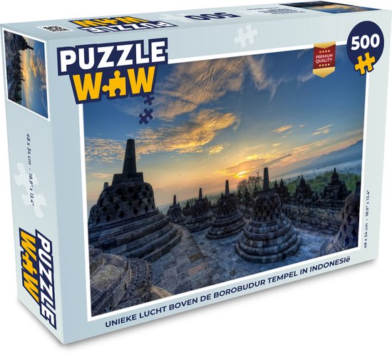 Puzzle Ciel unique sur le temple de Borobudur en Indonésie - Puzzle - Puzzle 500 pièces