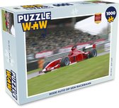 Puzzel Rode auto op een racebaan - Legpuzzel - Puzzel 1000 stukjes volwassenen