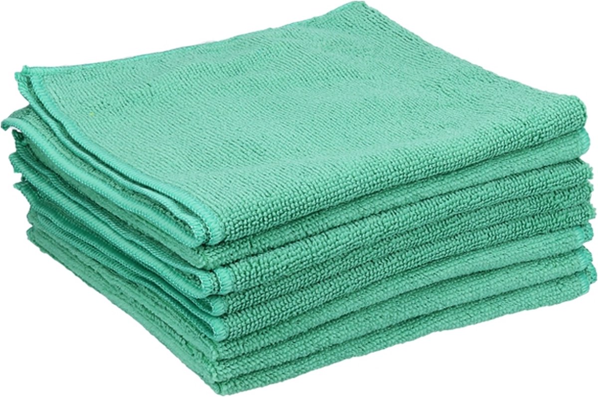 Goedkoopste Microvezeldoekjes 40x40cm Groen