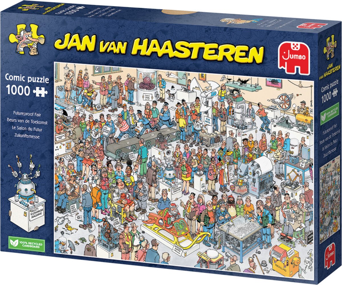Jan van Haasteren - Beurs van de Toekomst - 1000 stukjes - Legpuzzel — afbeelding 2