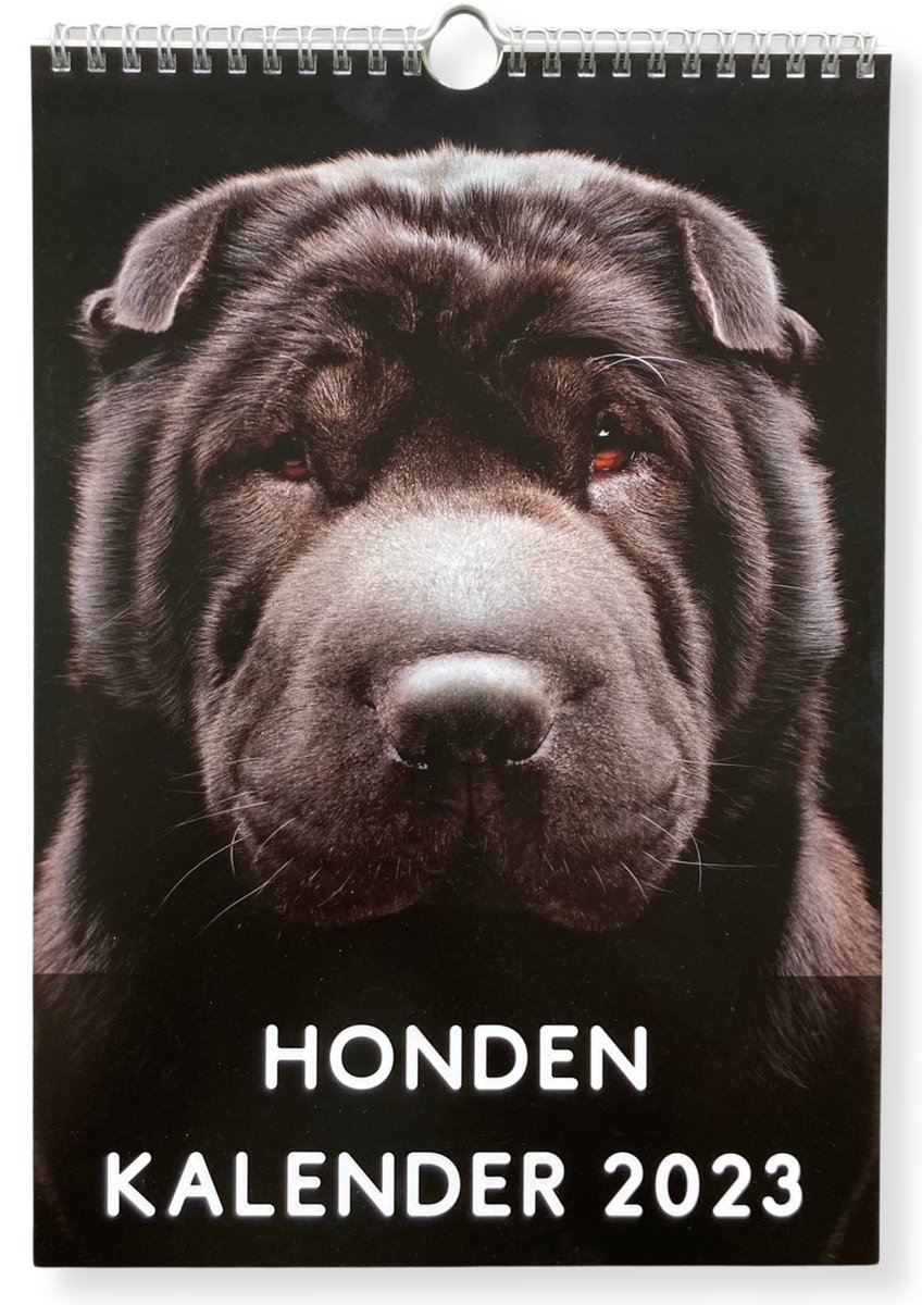 Honden Kalender - Kalender 2023 Wandkalender - Maandkalender - Incl. 10 Wenskaarten - Dieren - A4