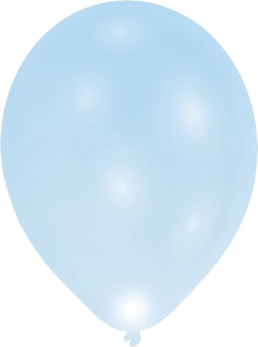 Balloominate Ballonnen Met Led-verlichting 28 Cm 5 Stuks Blauw