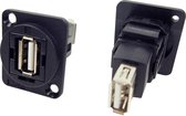 XLR-adapter USB 2.0 A-bus naar USB 2.0 A Adapter, inbouw CP30208N CP30208N Cliff 1 stuk(s)