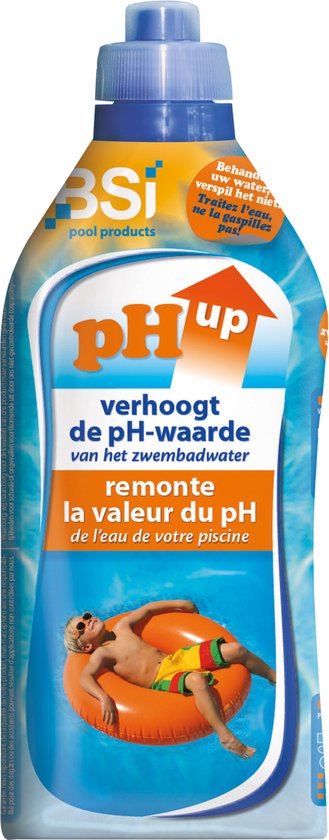 BSI - pH Up Liquid - Zwembad - Spa - Verhoogt de pH-waarde in uw zwembad of spa - 1 l