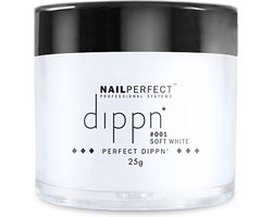 NailPerfect Dip poeder voor nagels - Dippn - 001 Soft White - 25gr - Wit
