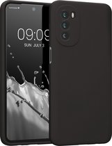kwmobile telefoonhoesje geschikt voor Motorola Moto G52 / Moto G82 5G - Hoesje met siliconen coating - Smartphone case in zwart
