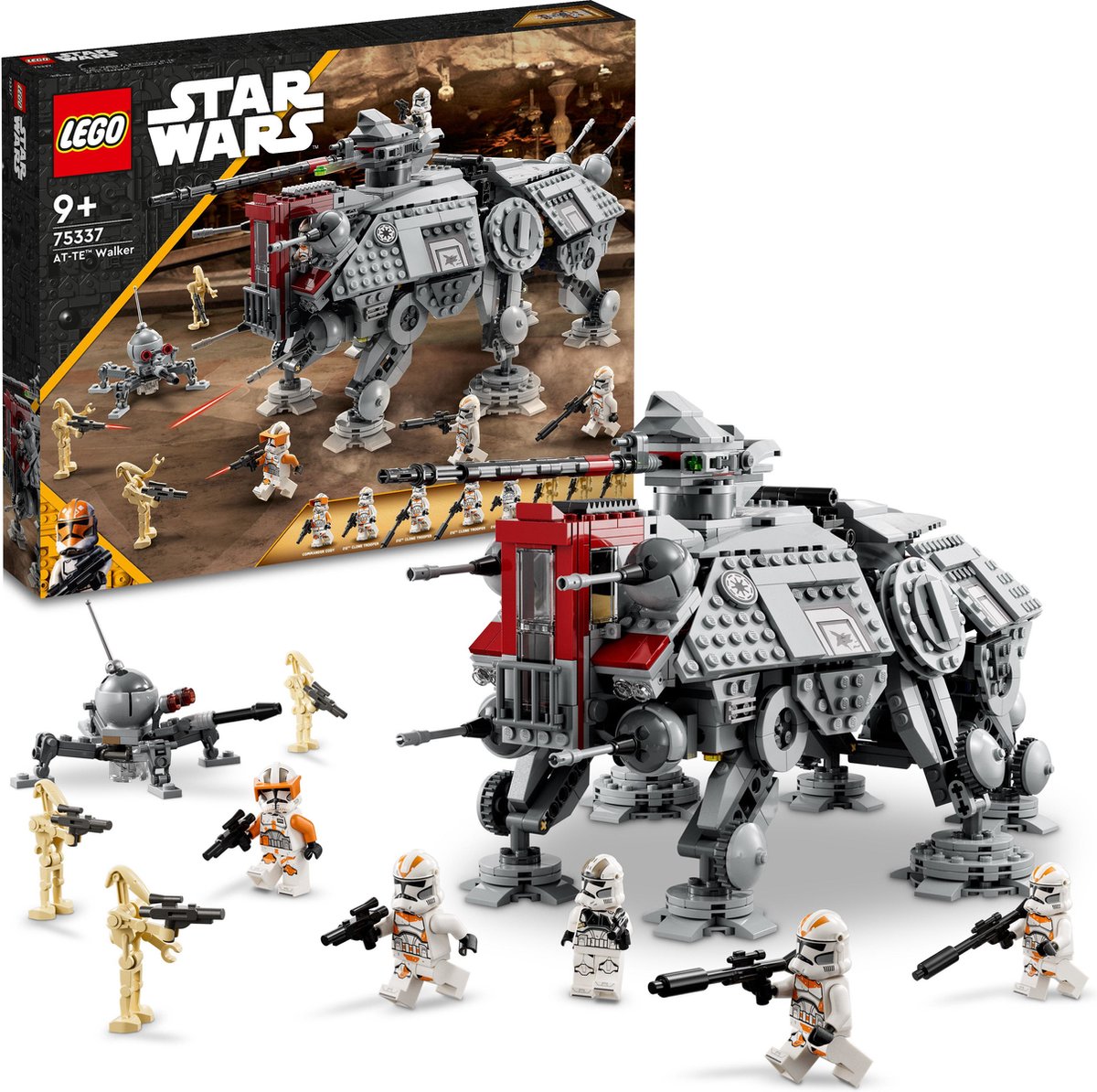 LEGO Star Wars AT-TE Walker Verstelbaar Model met Clone Troopers en Droid Figuren - 75337 — afbeelding 2